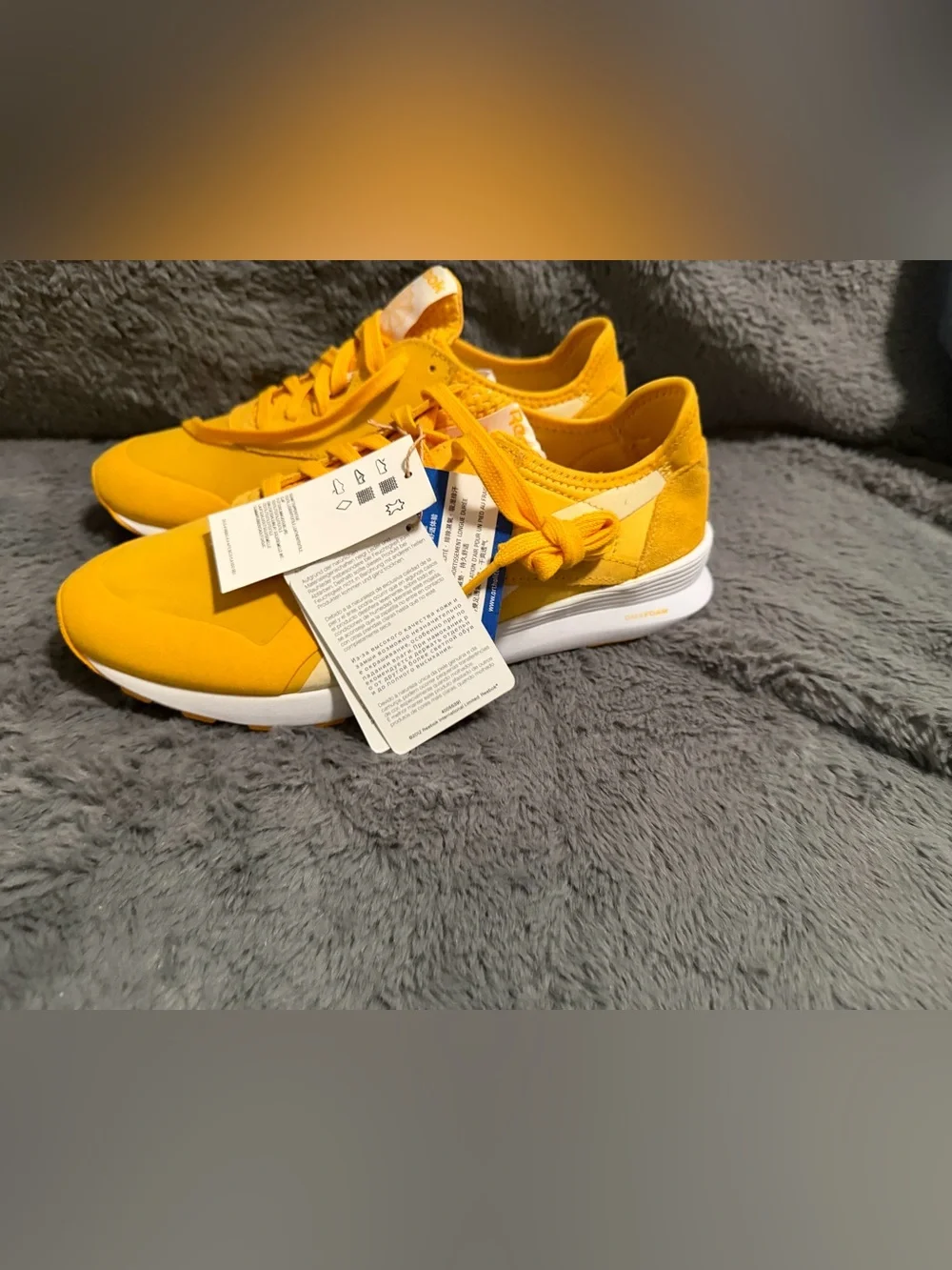 Reebok bright yellow